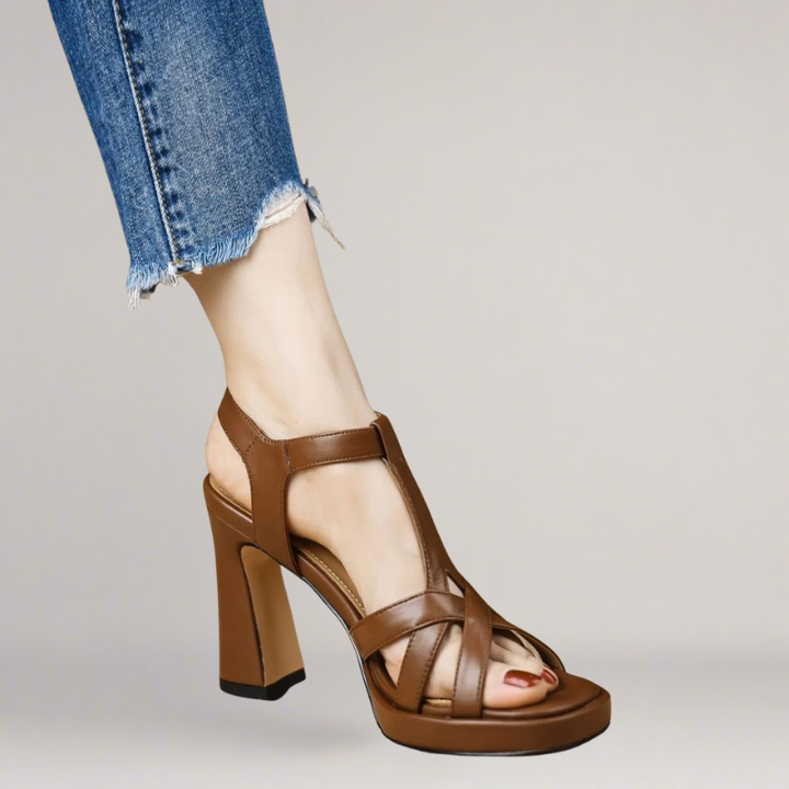 Linda - Cross Strap Heel